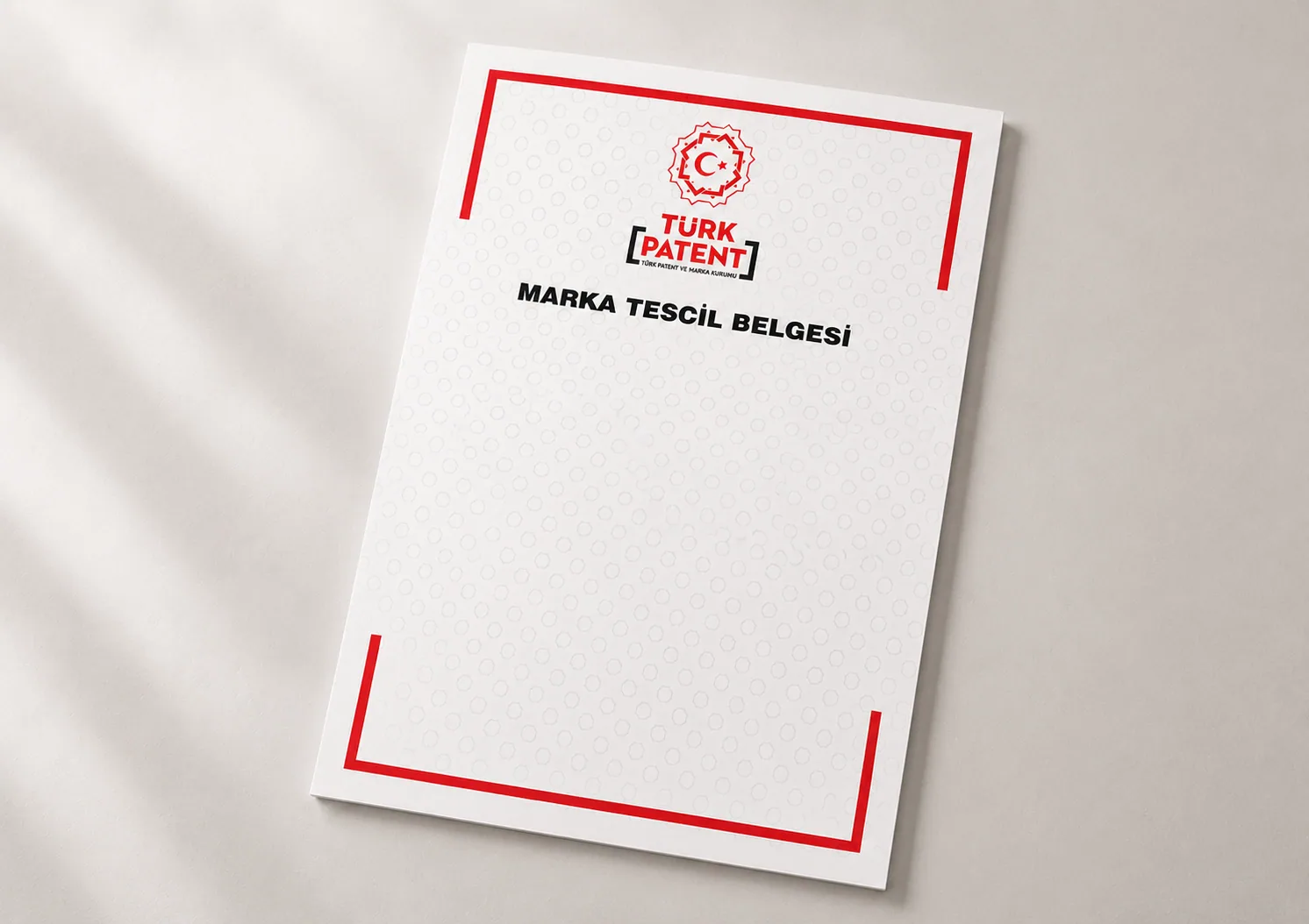 Türk Patent marka tescil belgesi